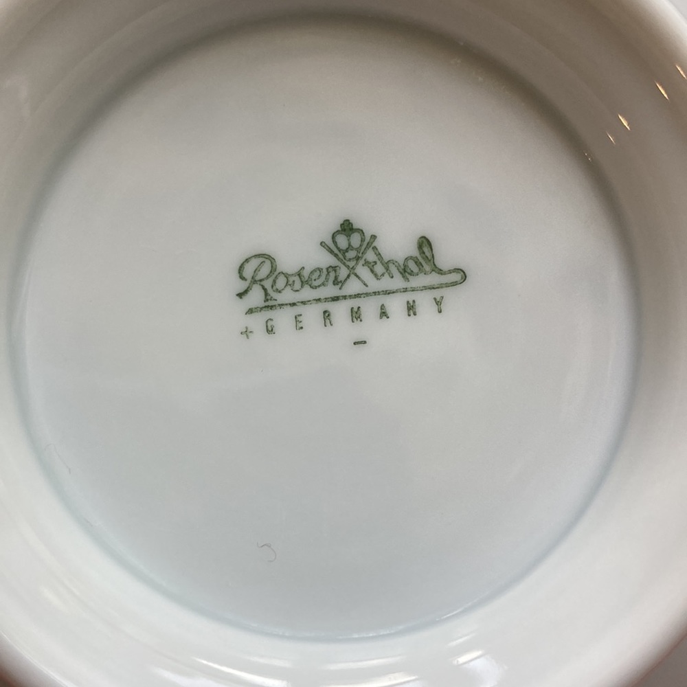 2 Authentic Fine Bone China Rosenthal Germany 2 Handle Soup Bowls - Picture 4 of 12